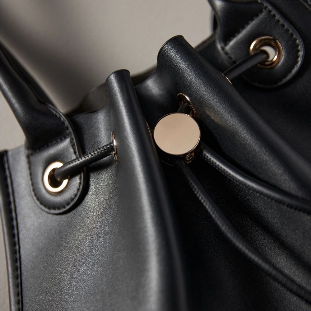 NWT Anthropologie Cinched rounded tote - Picture 3 of 8